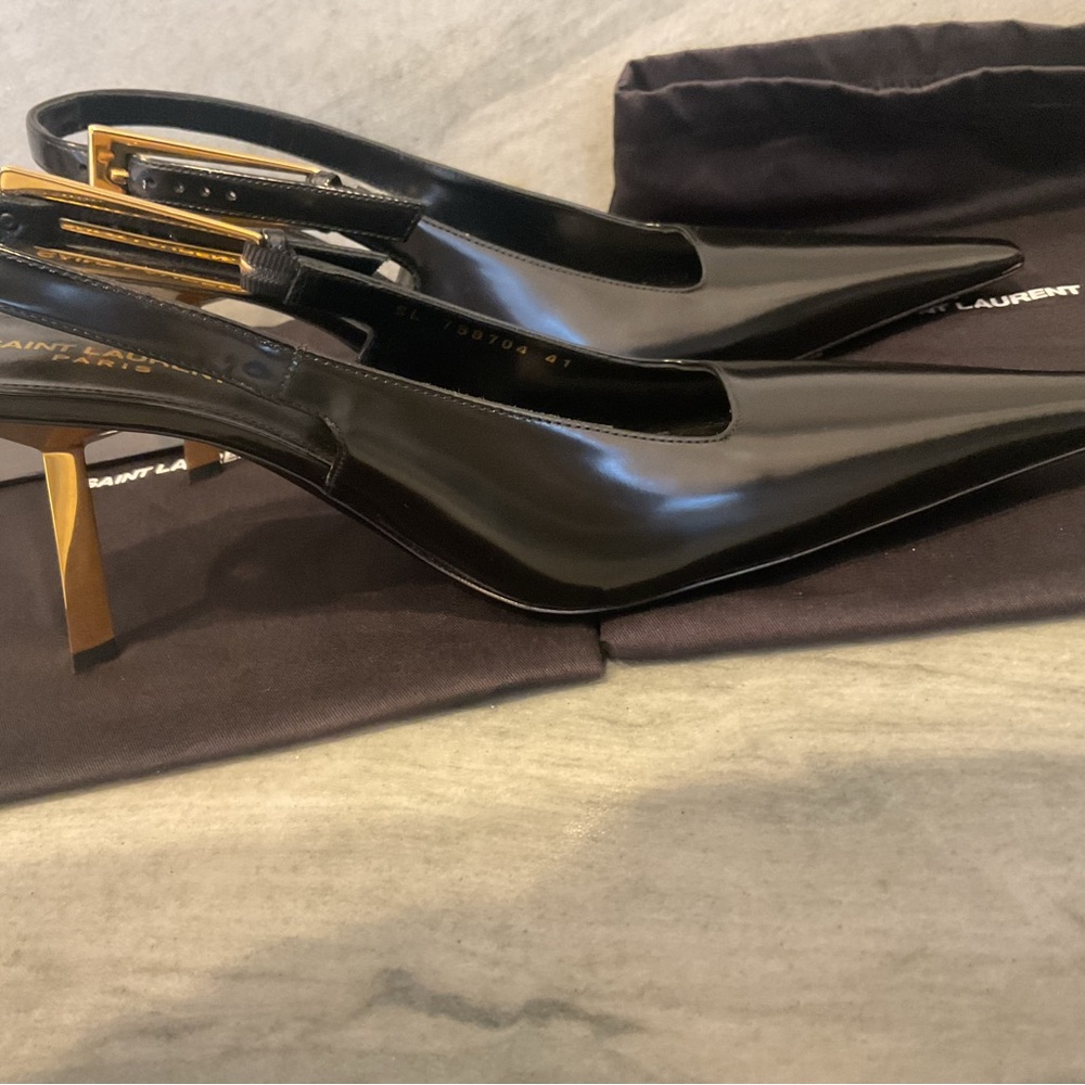 Saint Laurent Slingback Pumps NIB - Picture 8 of 16